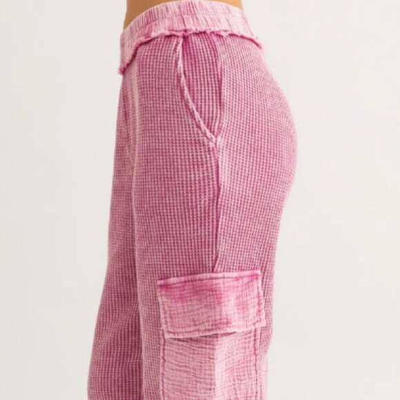 Pink Casual comfy cargo pants - Picture 5 of 5